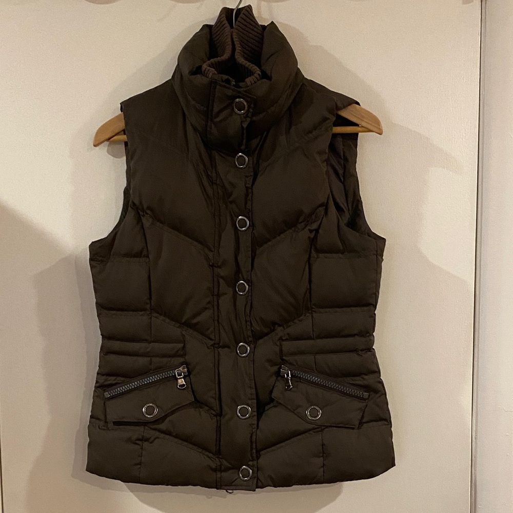 Esprit Chocolate Brown Puffer Vest